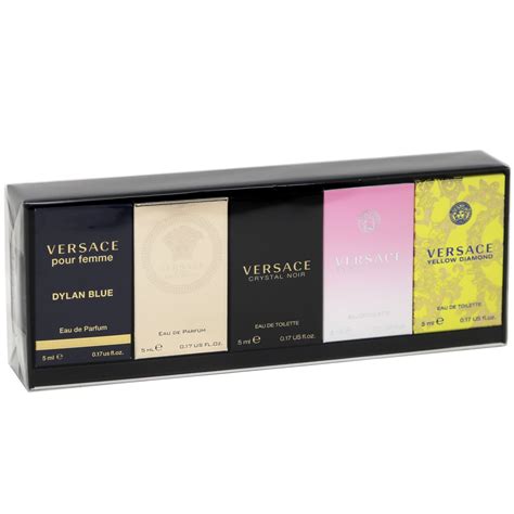 versace gift set women|versace 5 piece mini set.